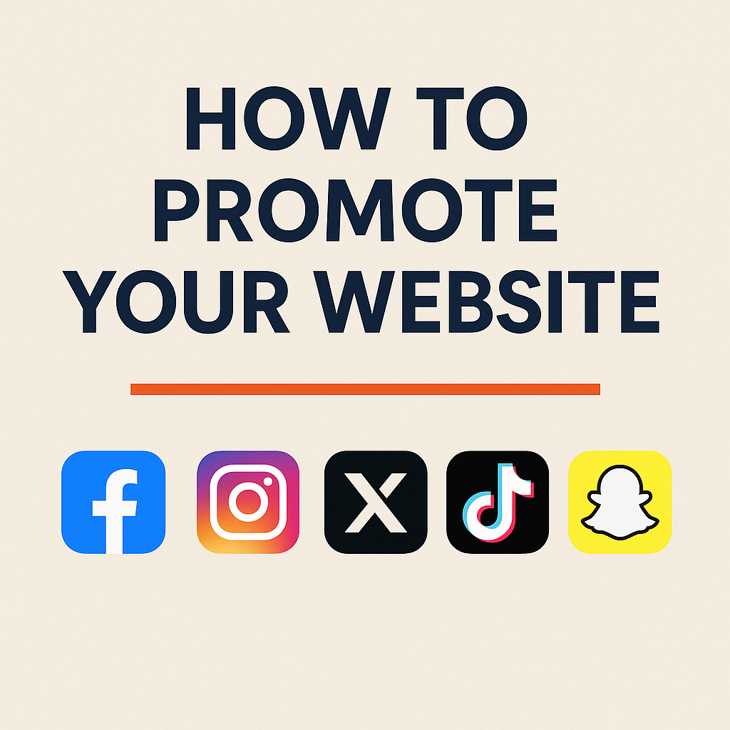 Find out how to use Facebook, Twitter, Instagram, Snap Chat, and TickTock to promote your, service, product or event.